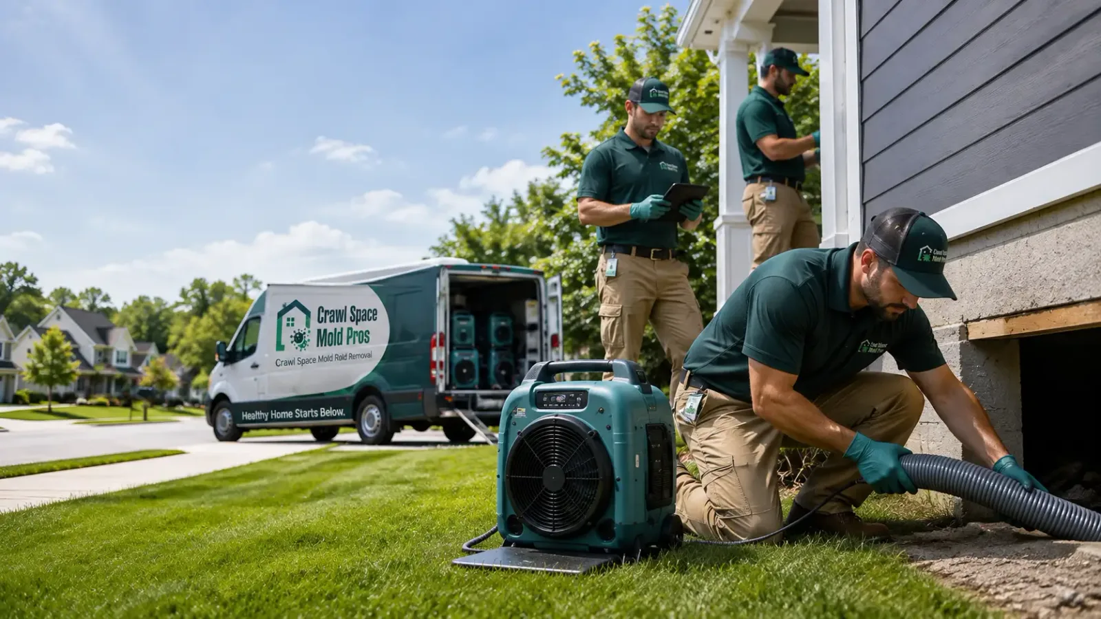 Crawl Space Mold Removal in Plainville, IN